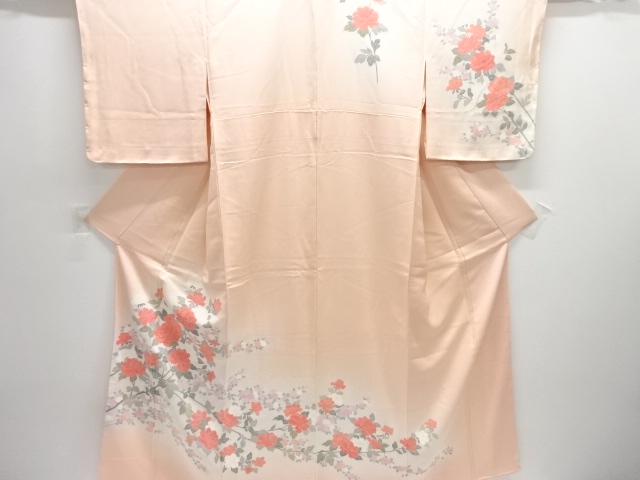JAPANESE KIMONO / UNUSED HOMONGI / FLOWER & PLANT 